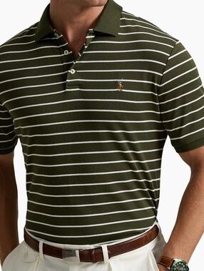 Men's Polo Ralph Lauren Armadillo White Polo XLarge